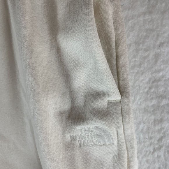 The North Face Sweatpants Women's XL White Cotton Fleece Drawstring‎ Waist 7532 - Picture 3 of 10